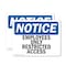 Signmission Employees Only Restricted Access OSHA Notice Sign, Plastic, 14in W x 10in L, 2PK OS-2PACK-NS-P-1014-L-11998 - alternate 1